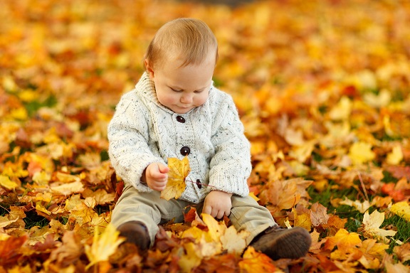 Display Autumn Fall Baby Boy Child